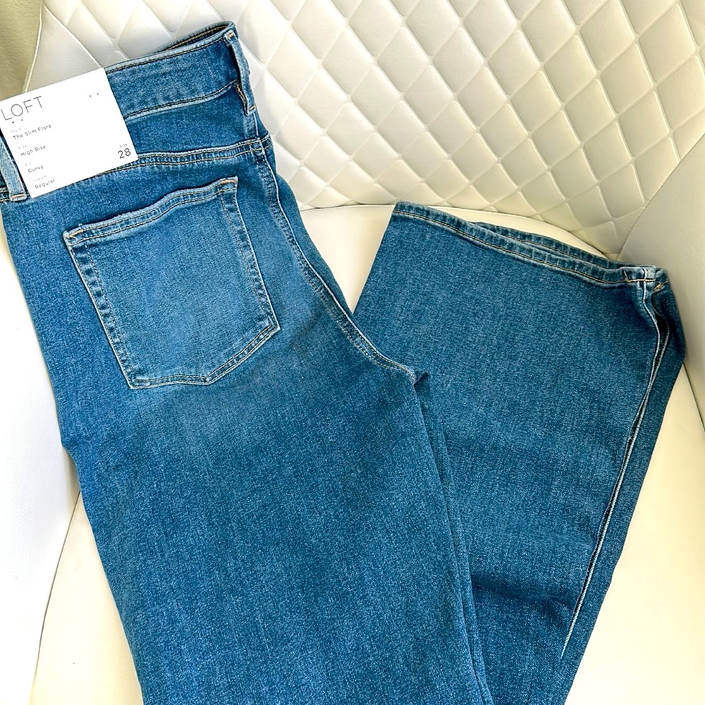 NWT- Loft the slim flare jeans